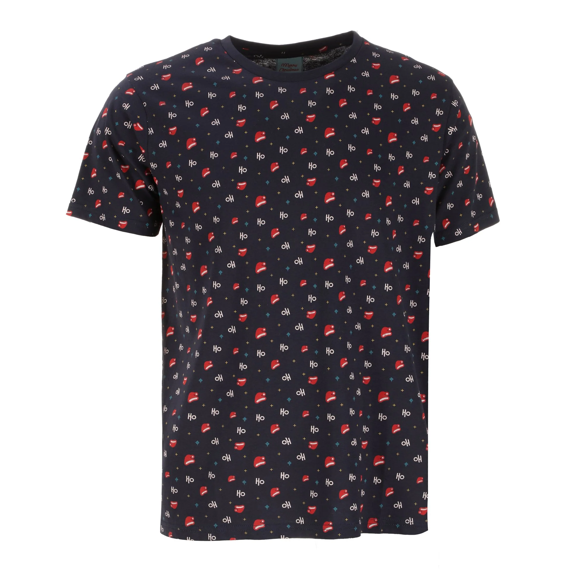 Tee-shirt manches courtes de Noël - Bleu foncé