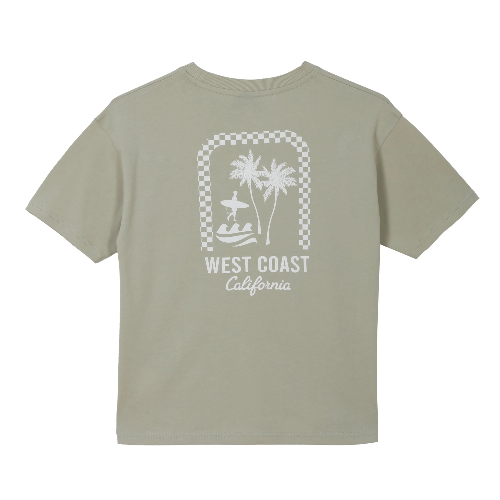 Tee-shirt manches courtes oversize 7/10 ans - Vert - Image 2
