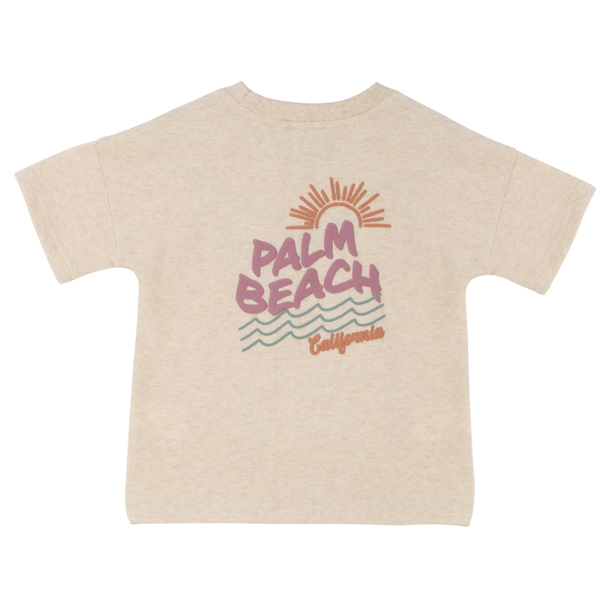 Tee-shirt manches courtes Palm Beach 3/12 ans - Beige - Image 2