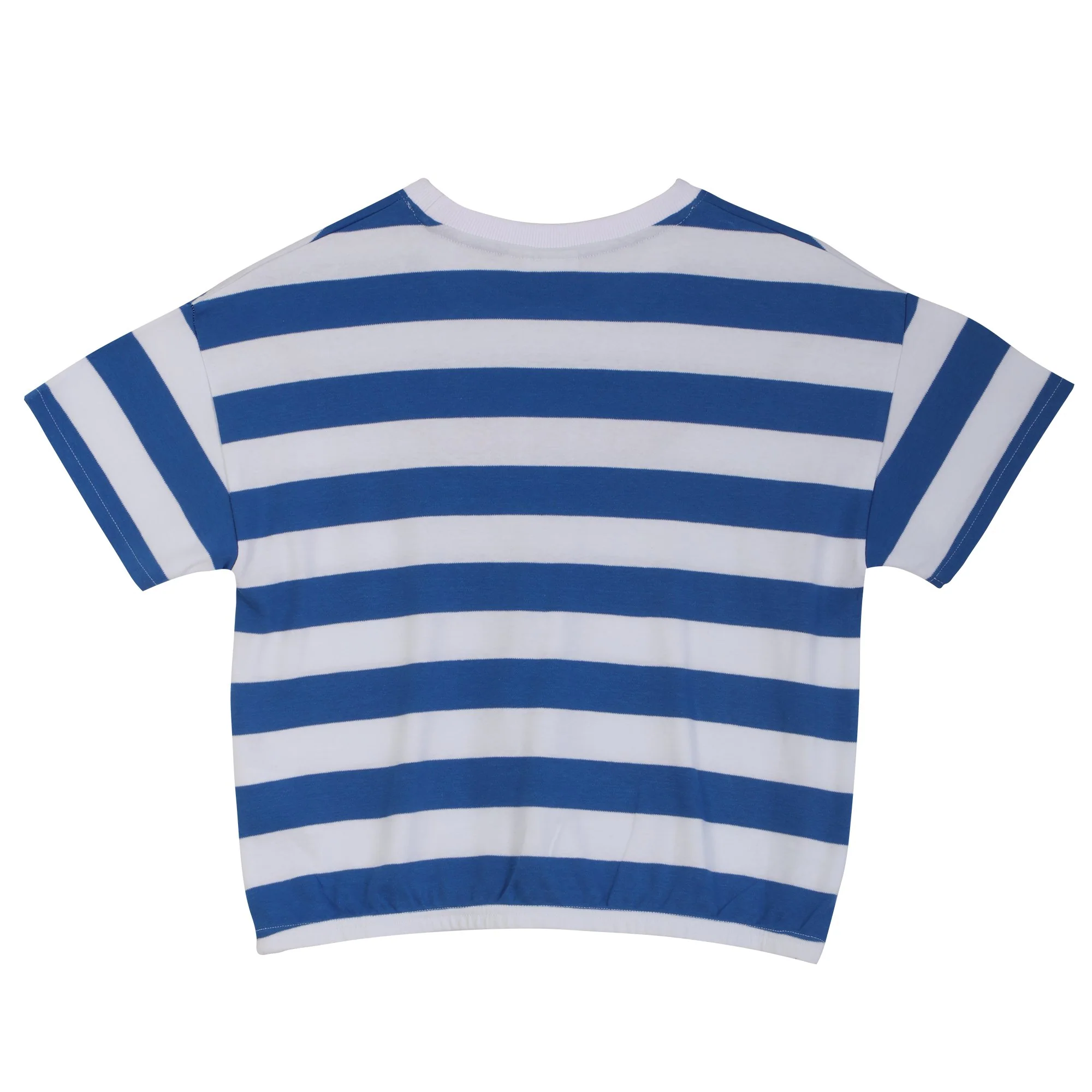 Tee-shirt manches courtes rayé 7/12 ans - Bleu - Image 2