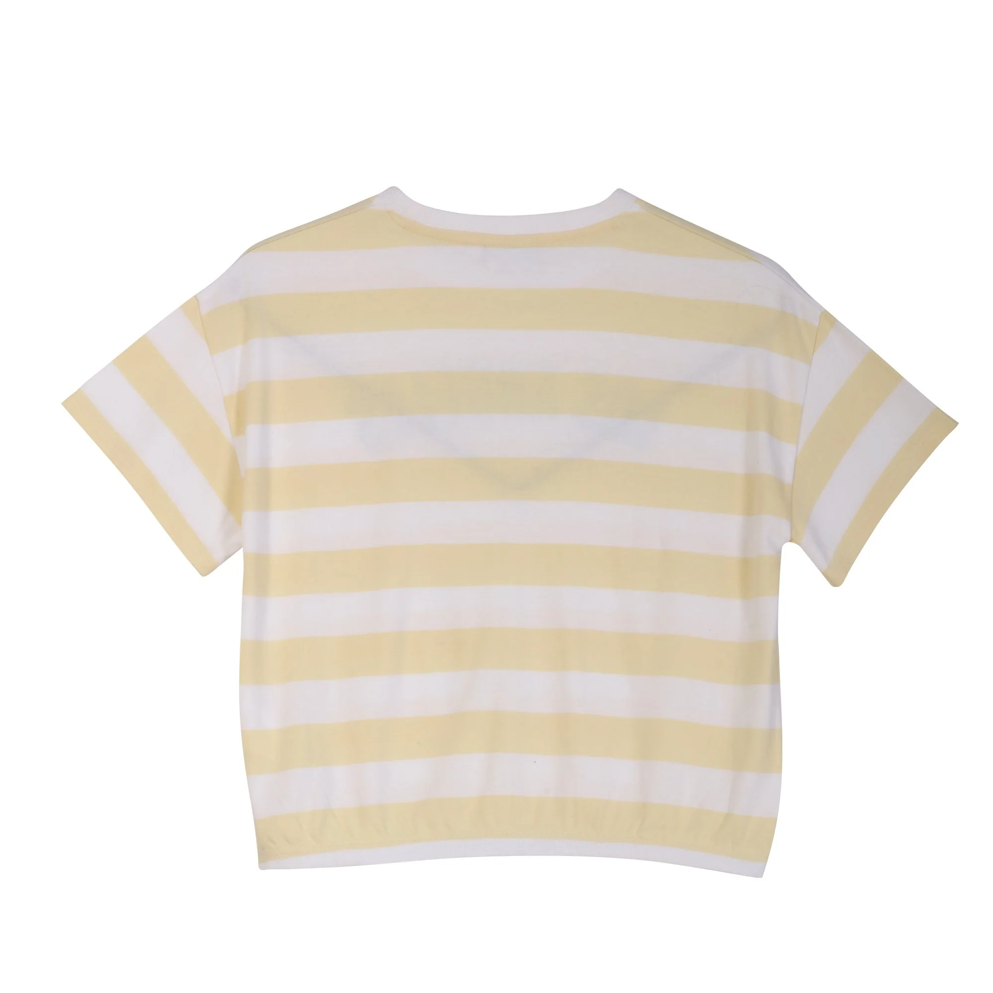 Tee-shirt manches courtes rayé 7/12 ans - Jaune - Image 2