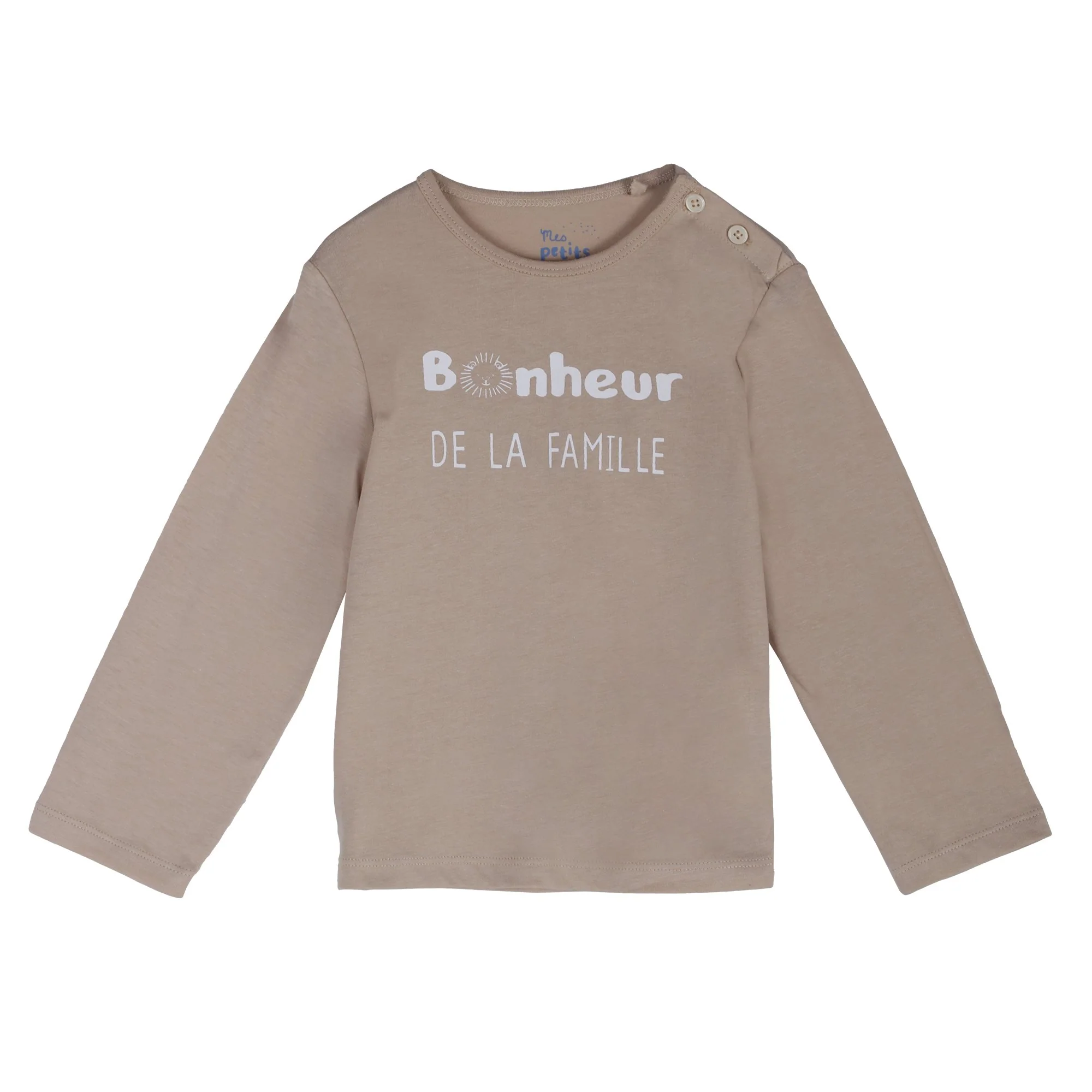 Tee-shirt manches longues 3/36 mois - Marron