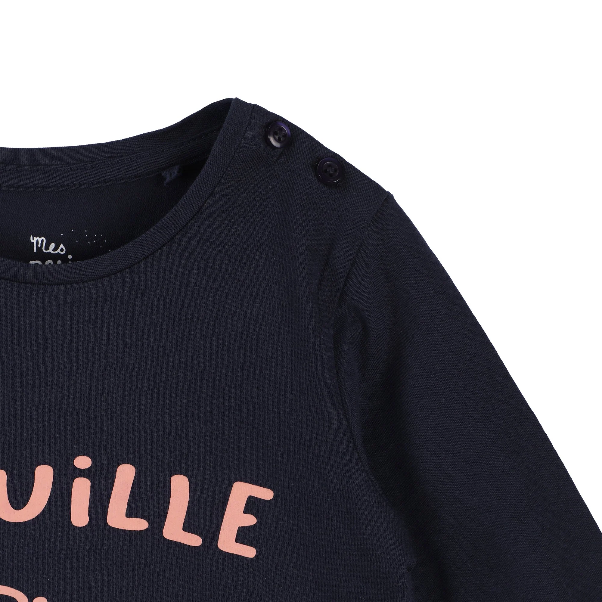 Tee-shirt manches longues 3/36mois - Orange - Image 4