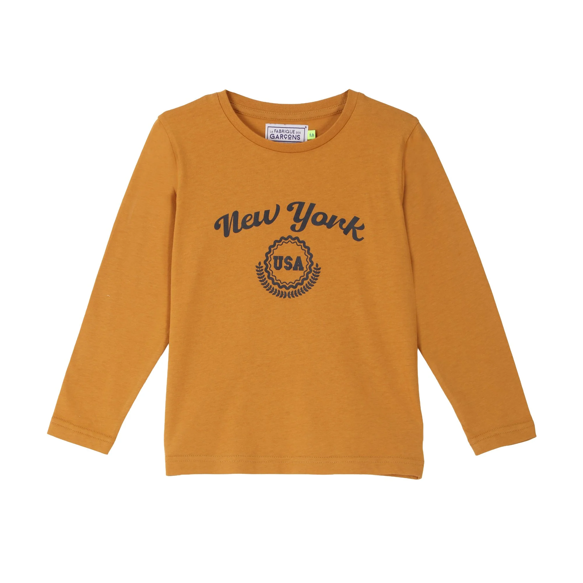 Tee-shirt manches longues avec animation 3/12 ans - Jaune