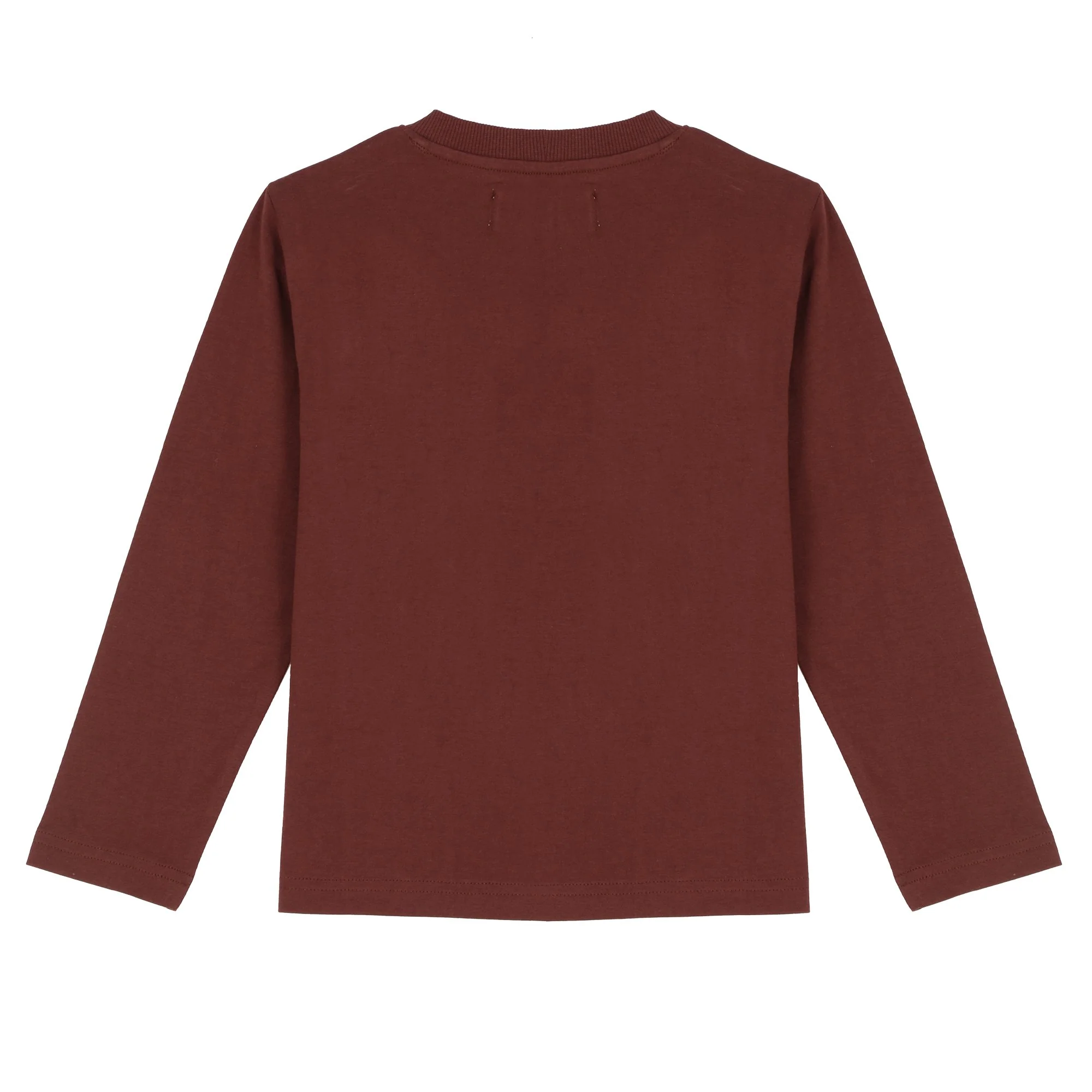 Tee-shirt manches longues avec animation 3-12 ans  - Marron - Image 2