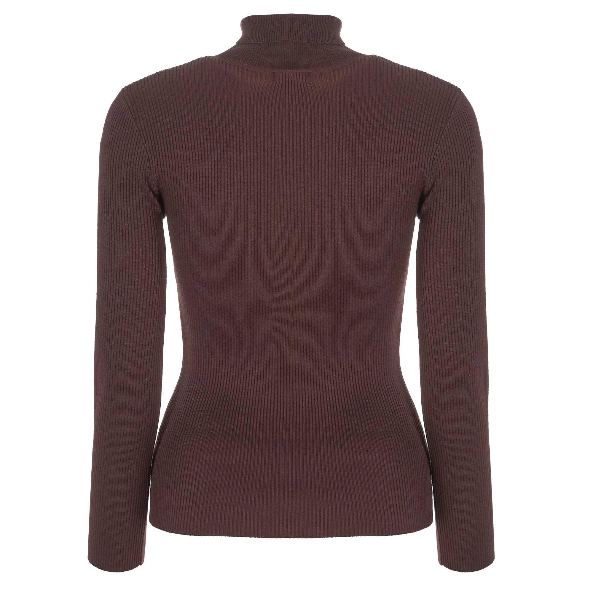 Tee-shirt manches longues col montant - Rouge - Image 2