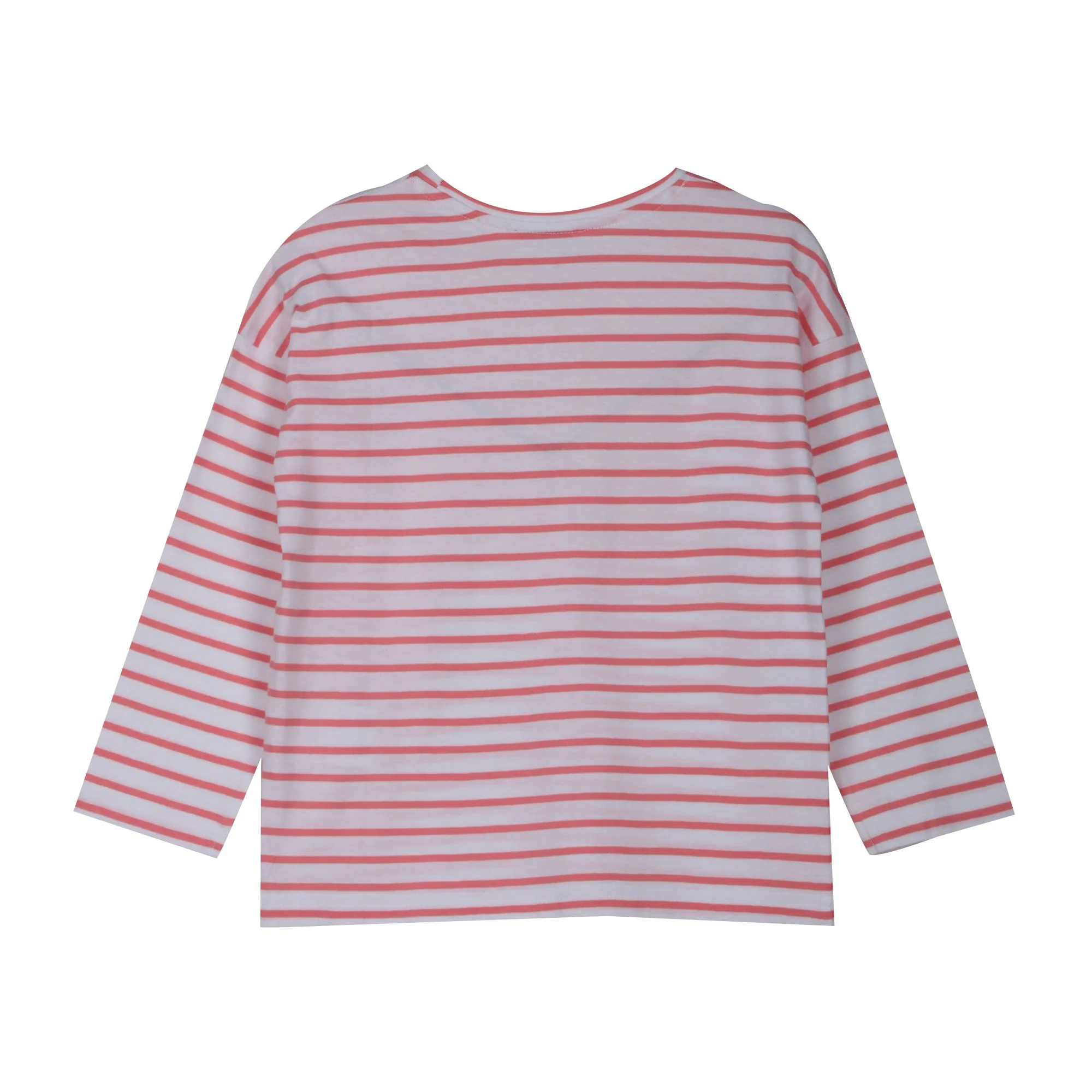 Tee-shirt manches longues marinière 3/6ans - Rose - Image 2