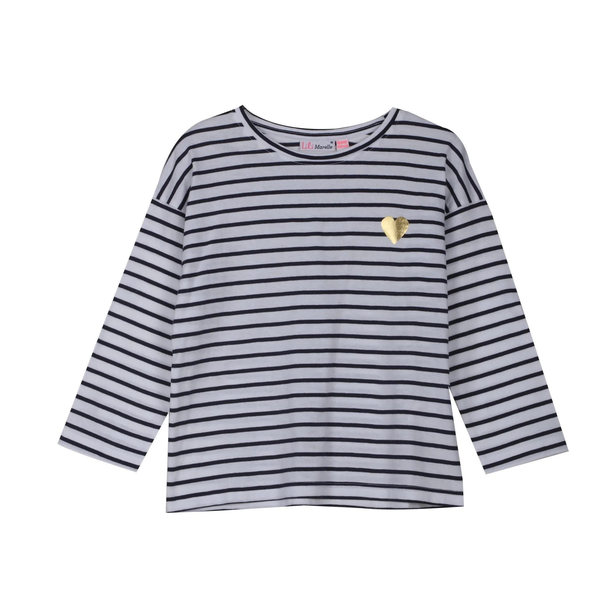 Tee-shirt manches longues marinière 3/6ans - Rose - Image 3