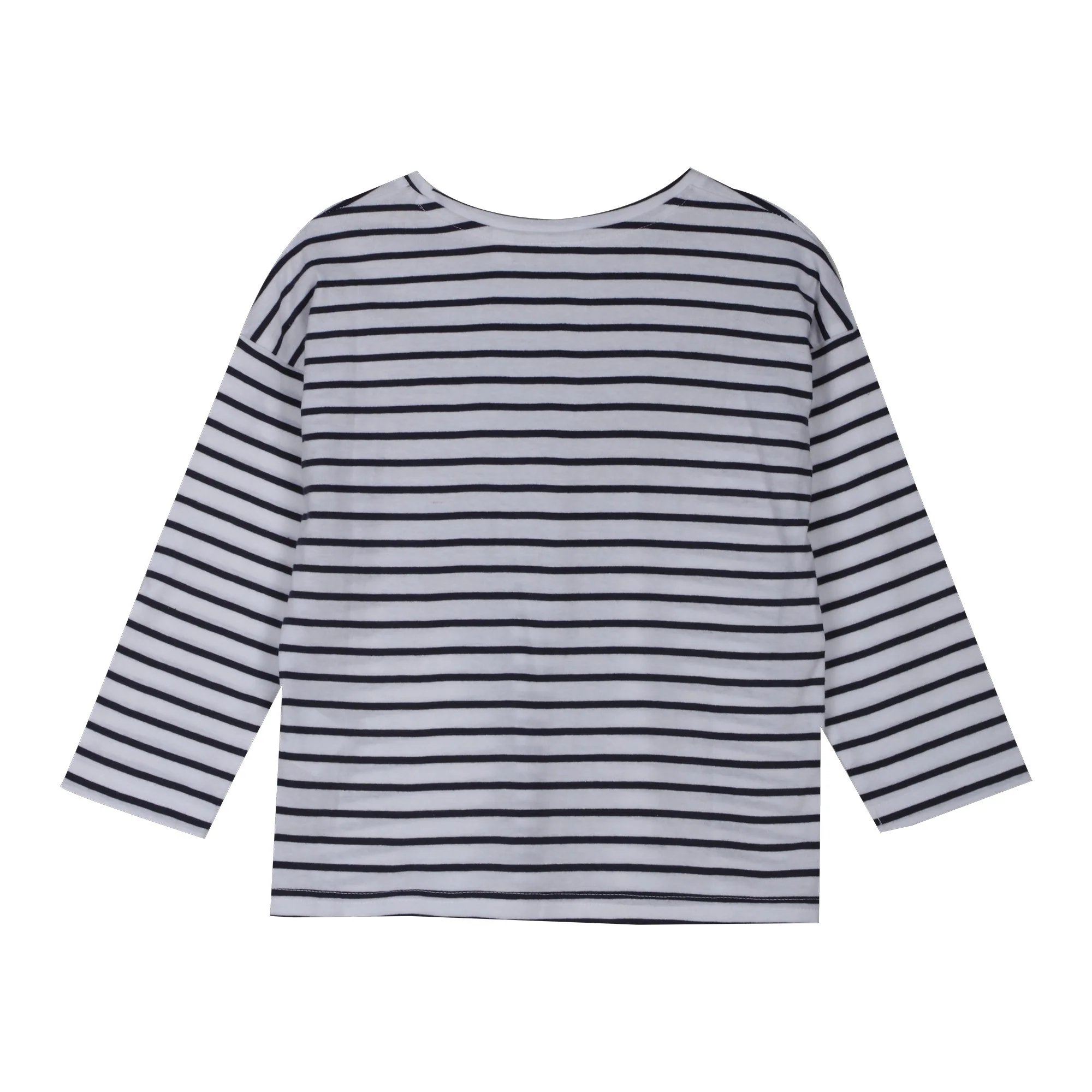 Tee-shirt manches longues marinière 3/6ans - Rose - Image 4
