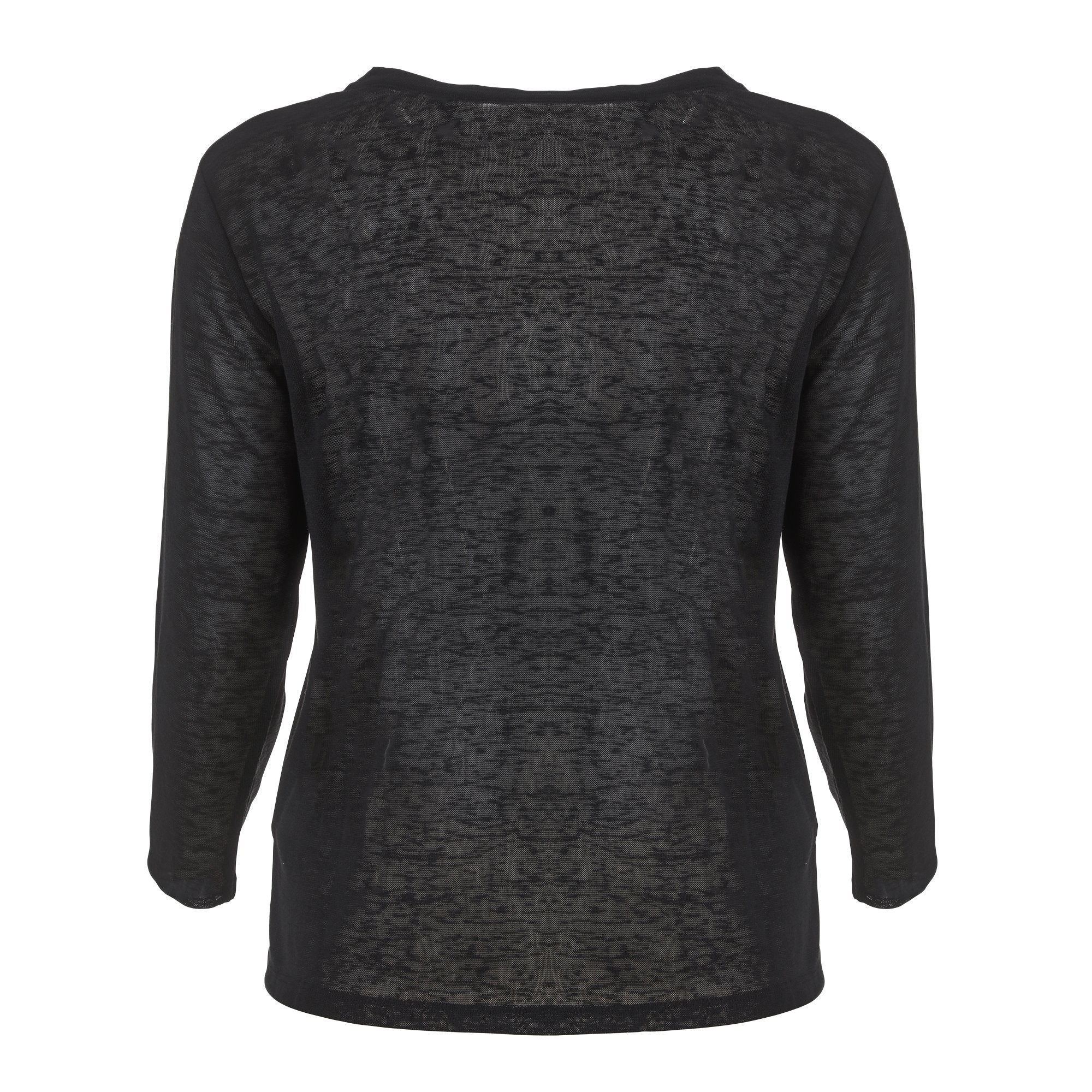Tee-shirt manches longues uni  - Beige - Image 4