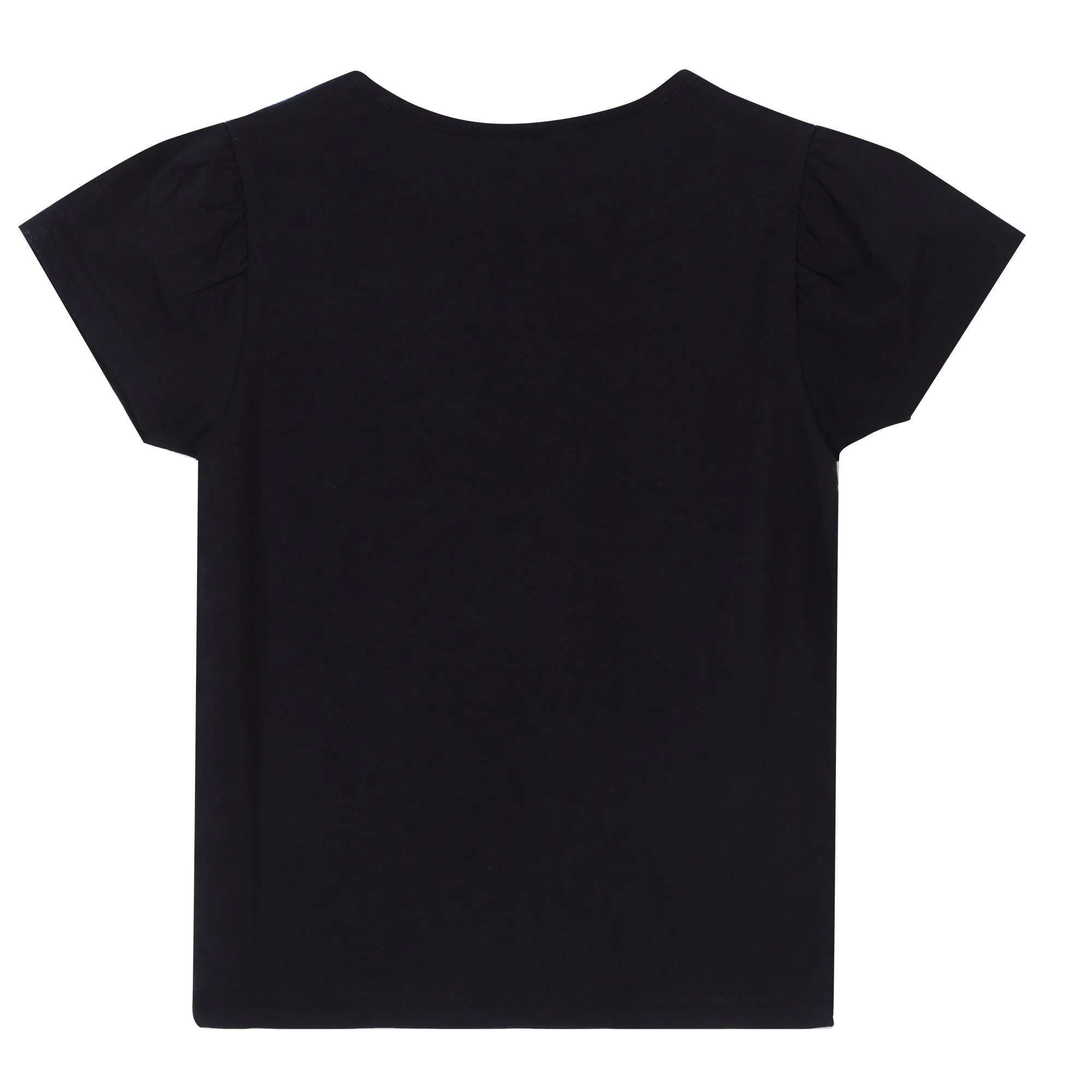 Tee-shirt uni manches courtes 3/12 ans - Bleu foncé - Image 2