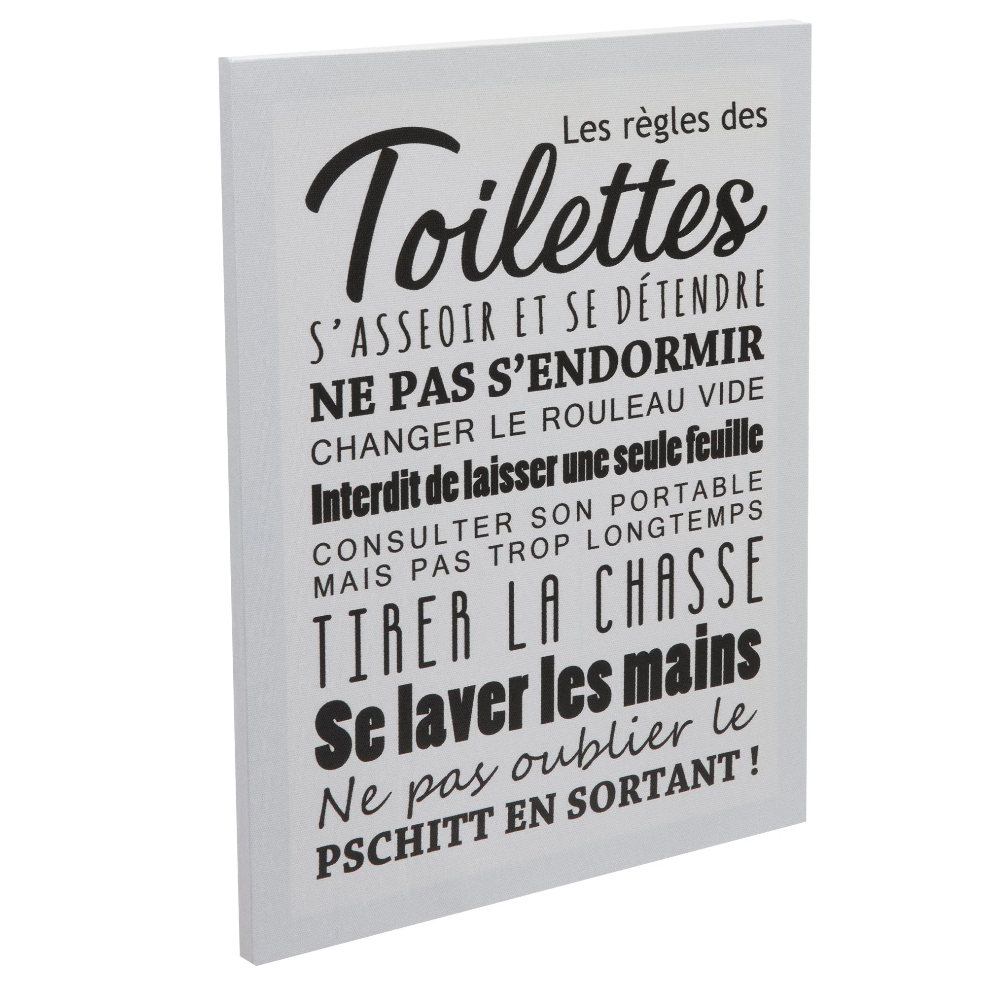 Toile imprimée règles de la maison - Image 2