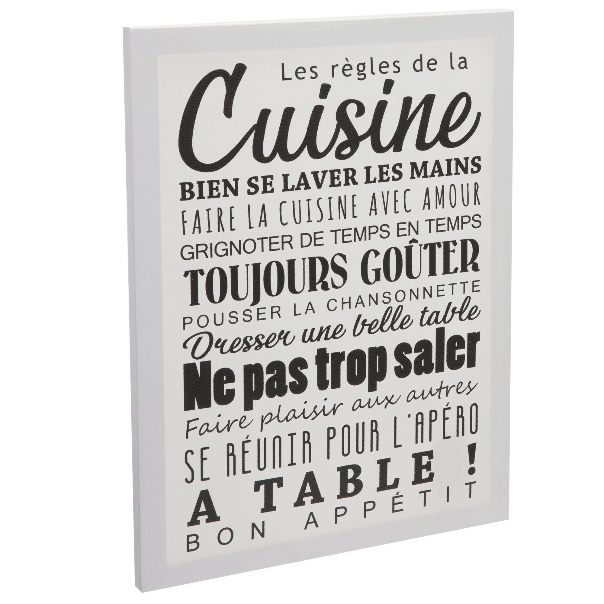 Toile imprimée règles de la maison - Image 6
