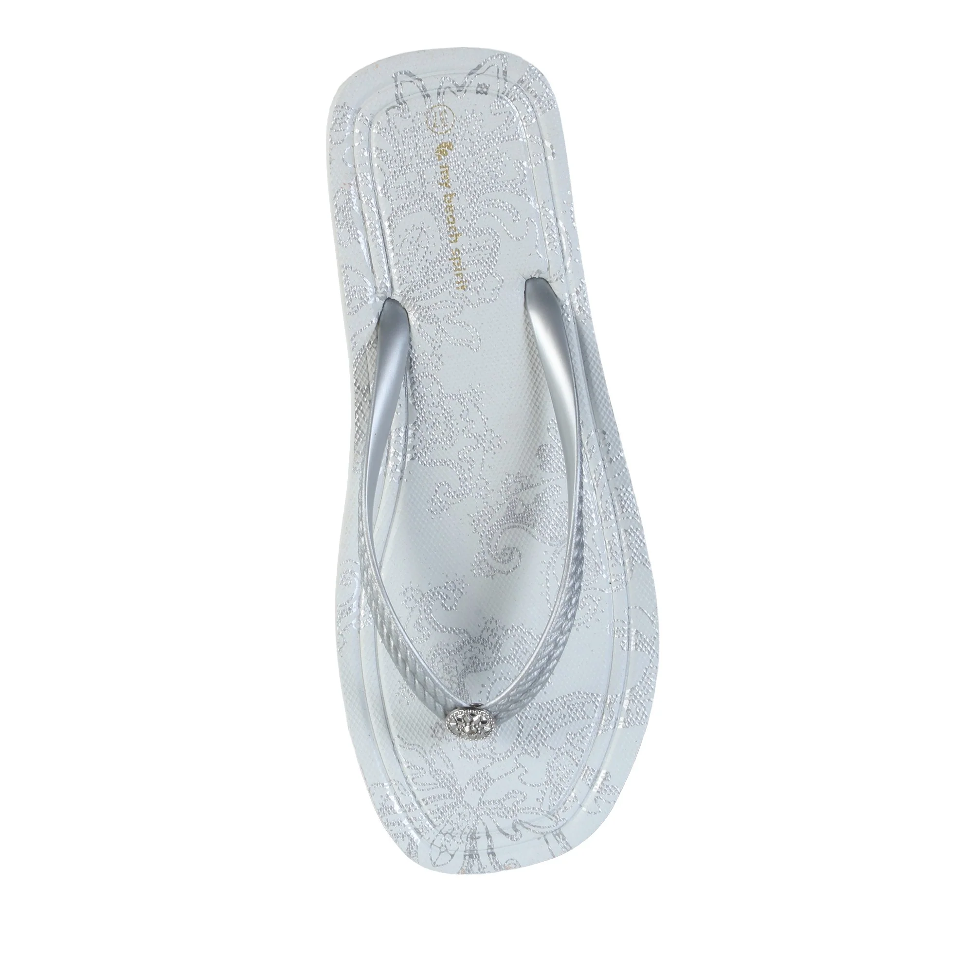 Tong Ă bijoux - Blanc - Image 3