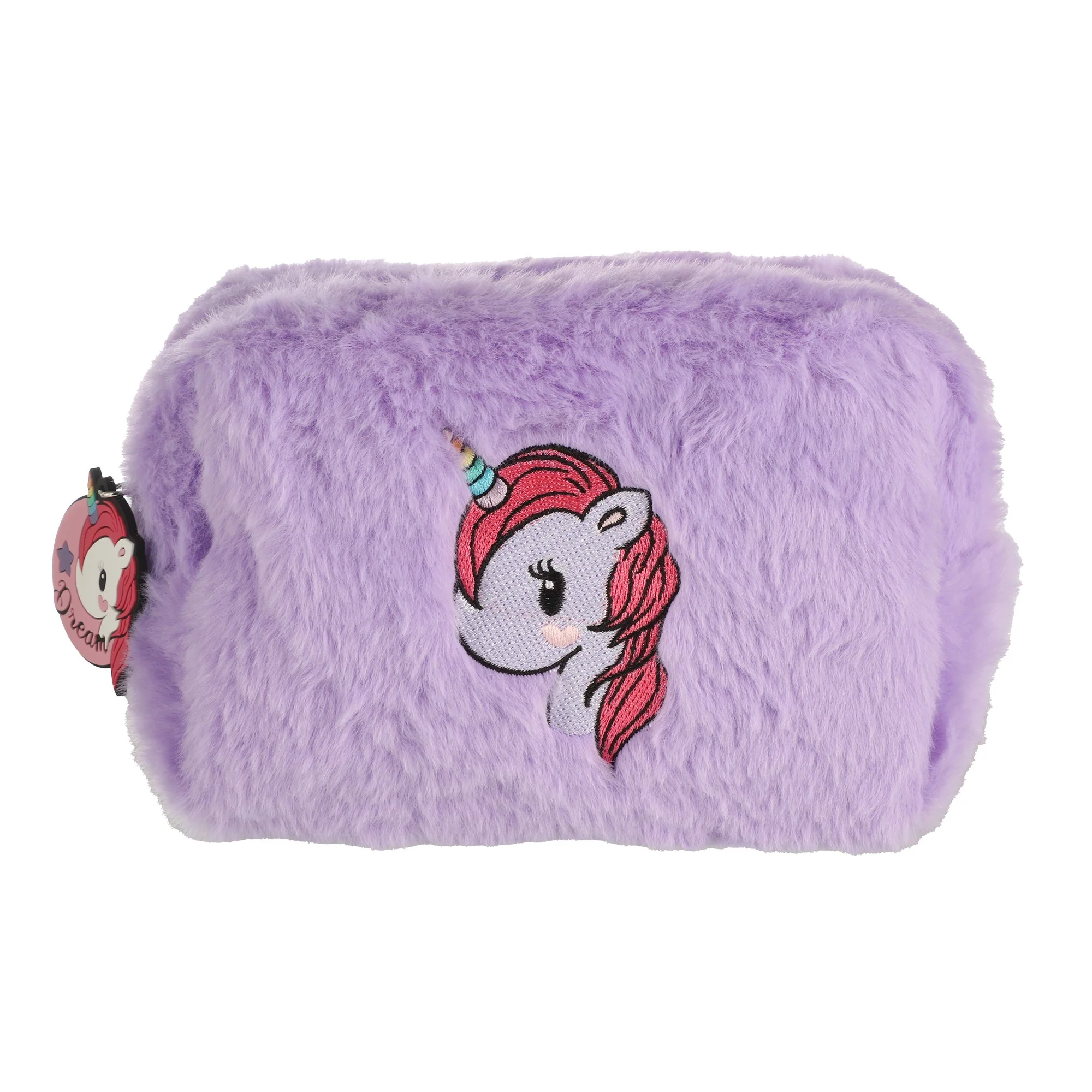 Trousse de toilette fourrure Licorne