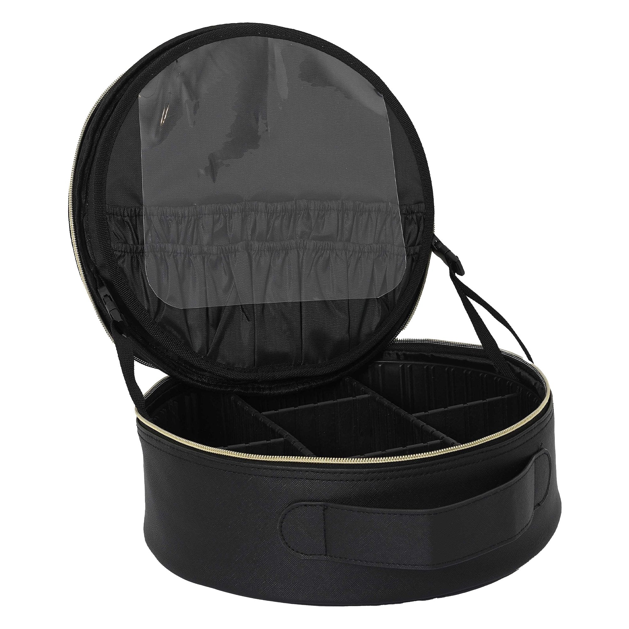 Vanity ronde et miroir LED intégré  - Noir - Image 3