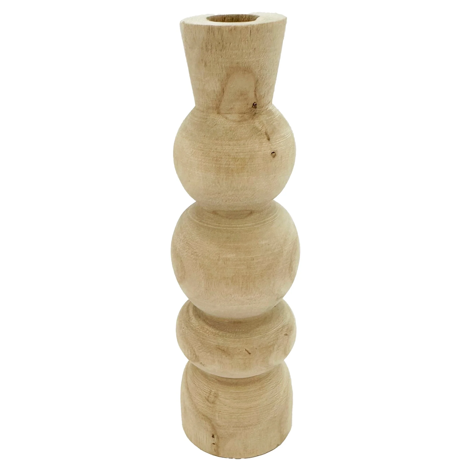 VASE DESIGN EN PAULOWNIA 8X24CM