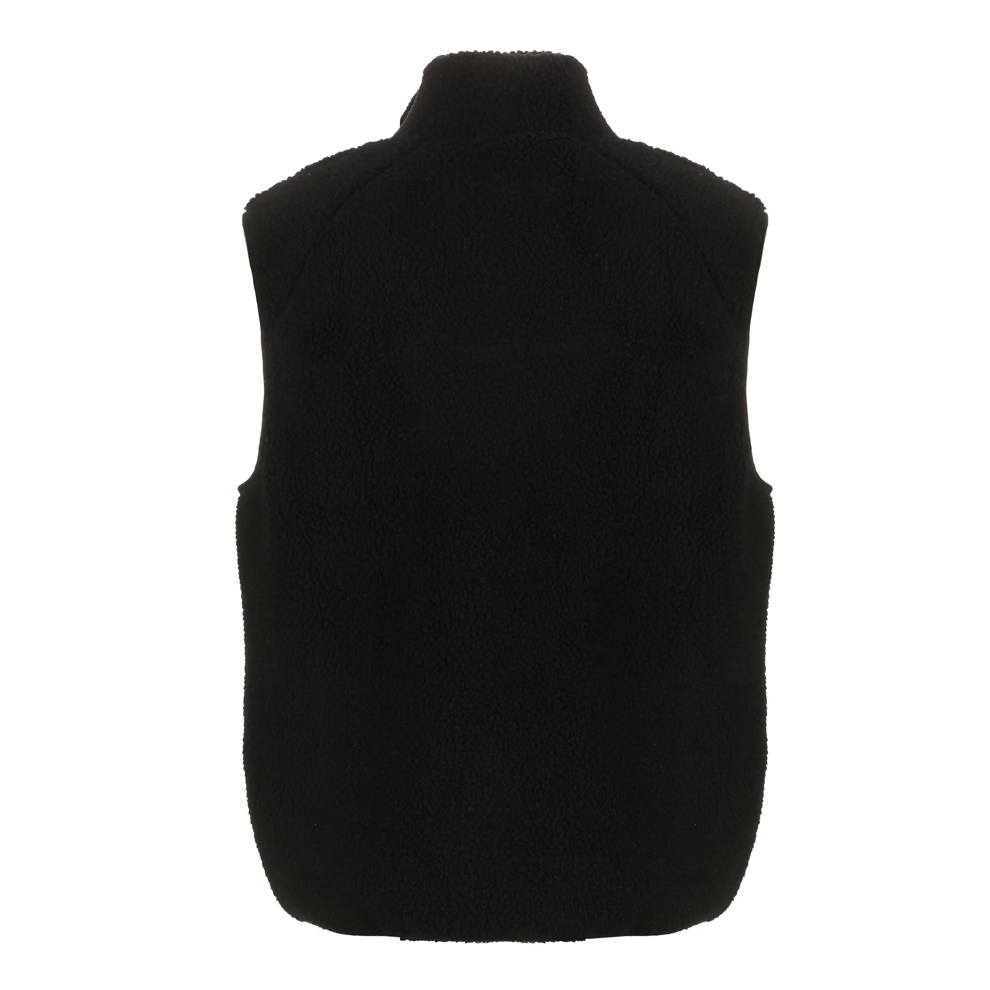 Veste sans manches sherpa - Noir - Image 3