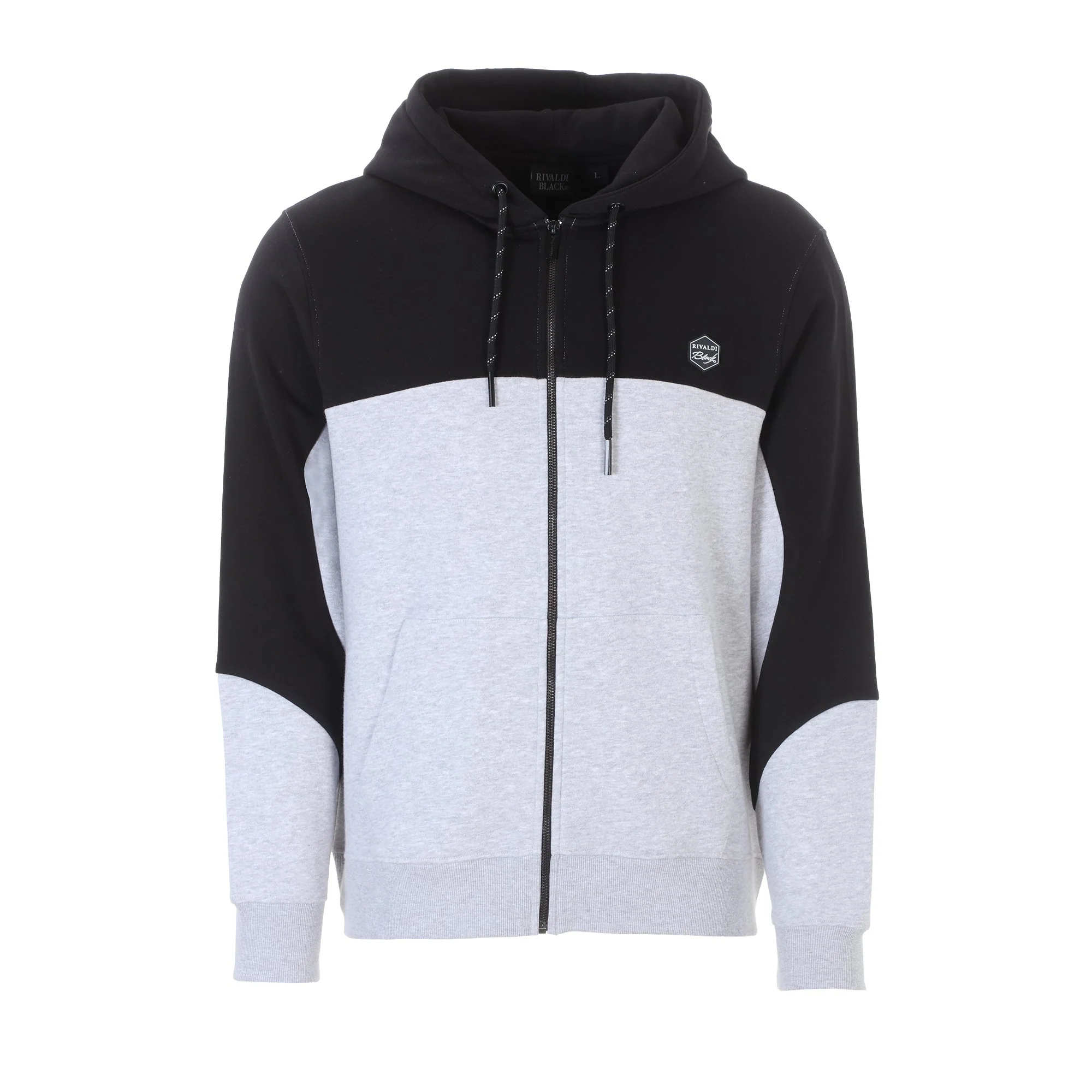 Veste zippée à capuche  - Bleu foncé - Image 3