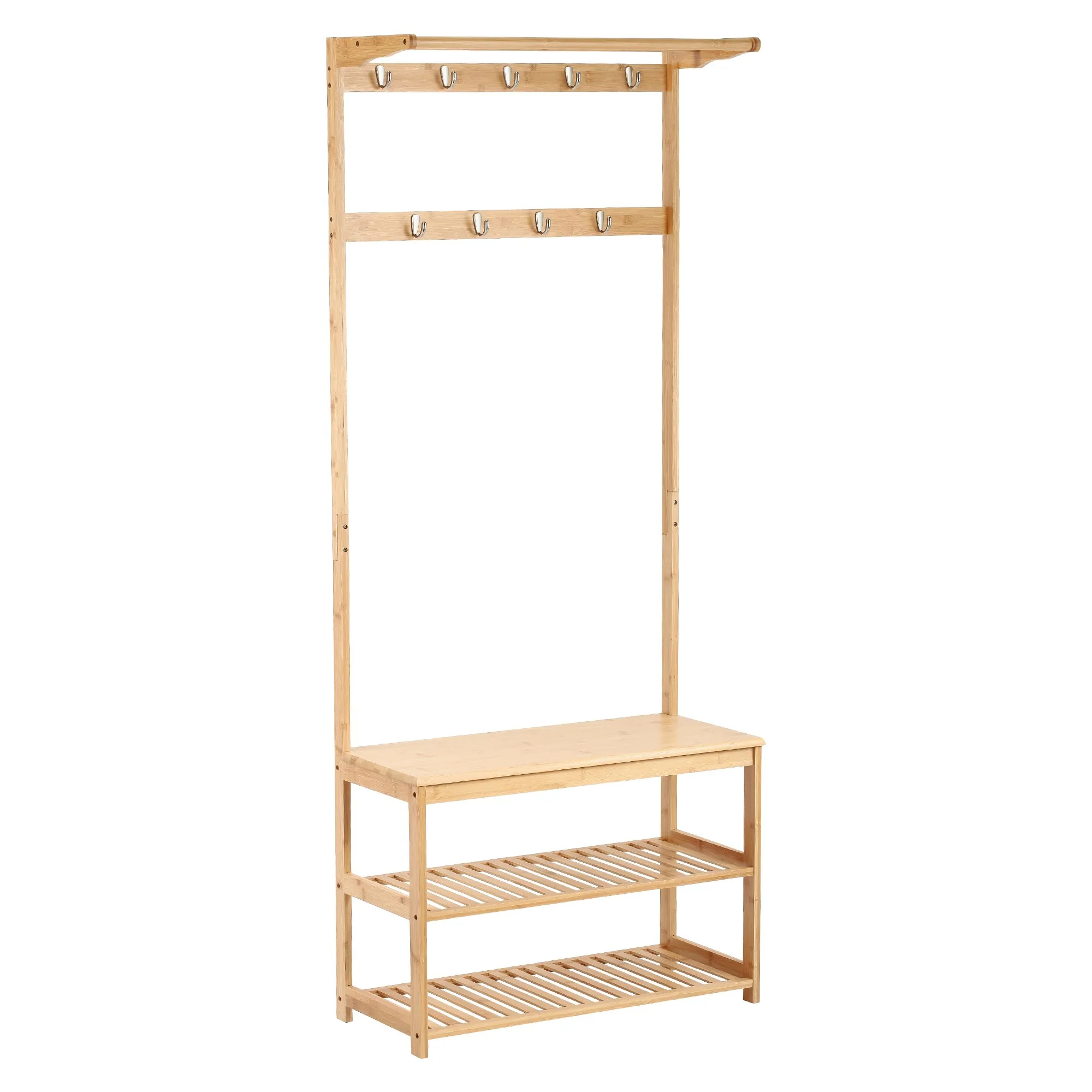 Vestiaire pour entrée en bambou