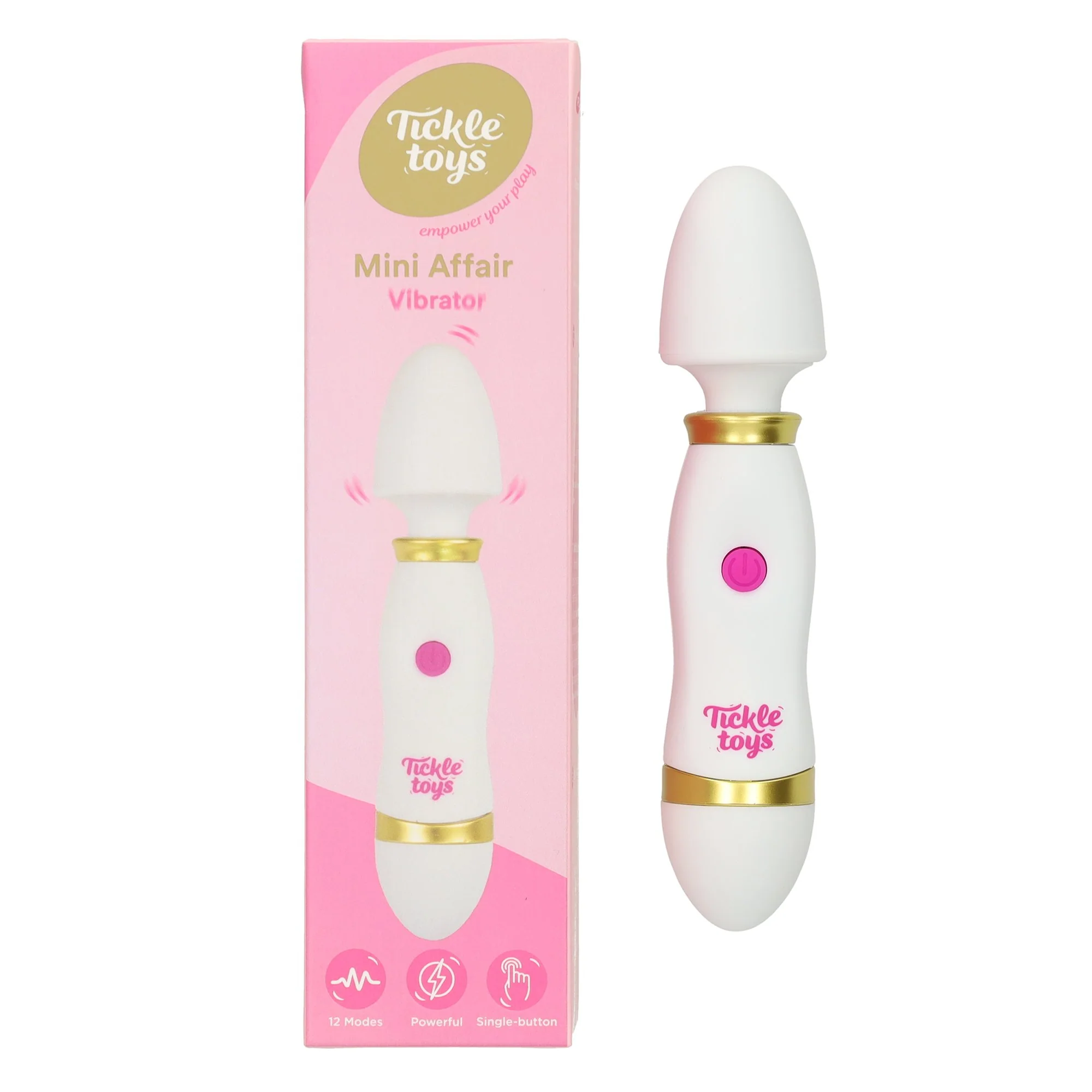 Vibromasseur sans fil  - Blanc